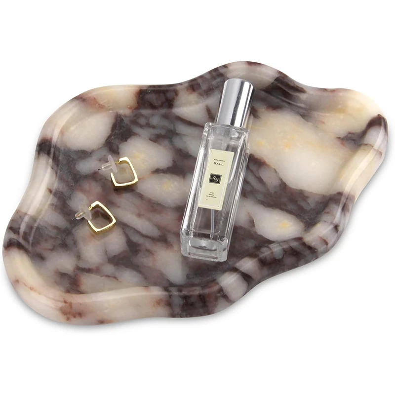 صينية مجوهرات Bulgari Purple Cloud Marble